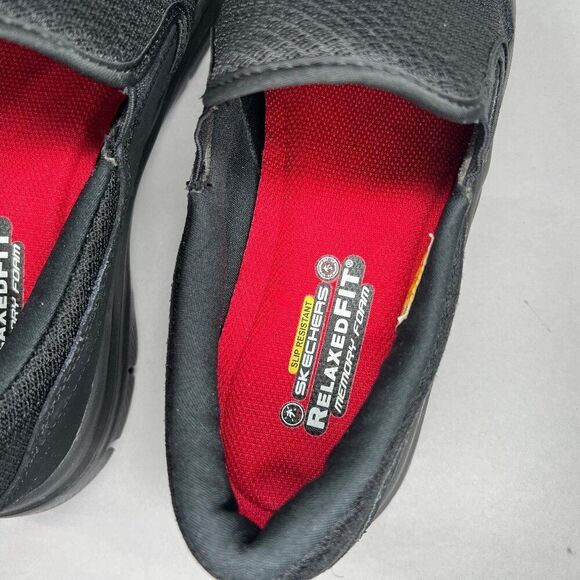 Skechers Cozard Shoes Women's Size‎ 10 Black Mesh Slip Resistant Work Sneakers - Picture 11 of 14